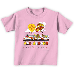 All Aboard Infant/Toddler Tee (Pink)